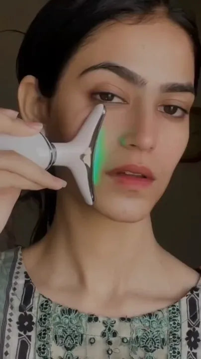 3-in-1 EMS Face & Neck Massager