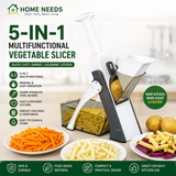 🥕 5-in-1 Multifunctional Manual Mandolin Vegetable Slicer & Cutter